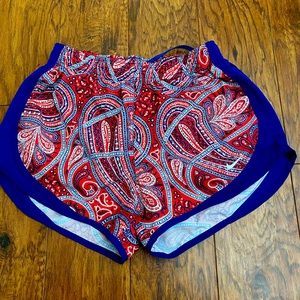 paisley print nike shorts
